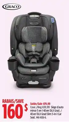 Canadian Tire GRACO 4Ever DLX Grad Slim 5-in-1 Car Seat offer