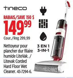 Canadian Tire TINECO Litevak Corded Hard Floor Wet Cleaner offer