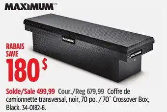 Canadian Tire MAXIMUM 70˝ Crossover Box, Black offer