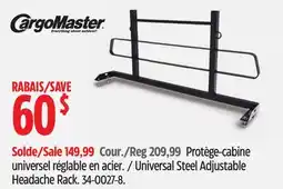 Canadian Tire CARGO MASTER Universal Steel Adjustable Headache Rack offer