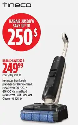 Canadian Tire Nettoyeur humide de plancher dur HammerHead MessDetect GO H2O offer