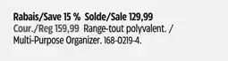 Canadian Tire Multi-Purpose Organizer offer