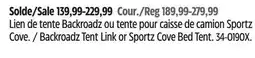 Canadian Tire Napier Backroadz Tent Link or Sportz Cove Bed Tent offer