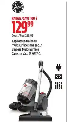 Canadian Tire Hoover Bagless Multi-Surface Canister Vac offer