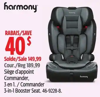 Canadian Tire Commander 3-in-1 Booster Seat offer