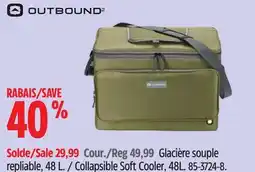 Canadian Tire Outbound Collapsible Soft Cooler, 48L offer