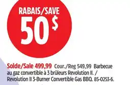 Canadian Tire Revolution II 3-Burner Convertible Gas BBQ offer