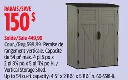 Canadian Tire Vertical Storage Shed offer