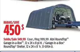 Canadian Tire Garage-in-a-Box RoundTop Shelter, 12 x 24 x 8´ h offer