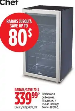 Canadian Tire Master Chef 115-Can Beverage Centre offer