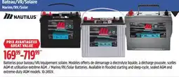 Canadian Tire NAUTILUS Marine/RV/Solar Batteries offer