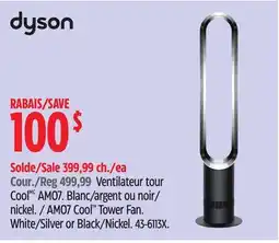 Canadian Tire DYSON AM07 Cool Tower Fan offer