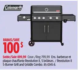 Canadian Tire Coleman Revolution II 5-Burner Grill and Griddle Combo offer