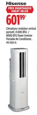 Canadian Tire Hisense 8000-BTU Tower Inverter Portable Air Conditioner offer
