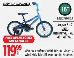 Canadian Tire Supercycle Whirl Kids' Bike offer