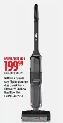 Canadian Tire Litevak Pro Cordless Hard Floor Wet Cleaner offer