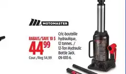 Canadian Tire Motomaster 12-Ton Hydraulic Bottle Jack offer