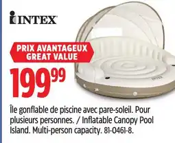Canadian Tire Intex Inflatable Canopy Pool Island offer