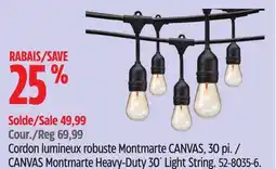 Canadian Tire CANVAS Montmarte Heavy-Duty 30´ Light String offer