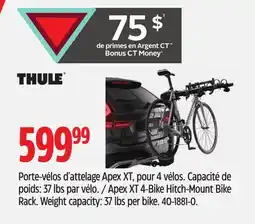 Canadian Tire THULE Apex XT 4-Bike Hitch-Mount Bike Rack offer