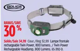 Canadian Tire Twin Power Rechargeable Headlamp, 800 Lumens offer