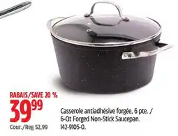 Canadian Tire 6-Qt Forged Non-Stick Saucepan offer
