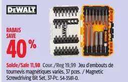 Canadian Tire Magnetic Screwdriving Bit Set offer