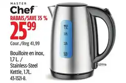 Canadian Tire Master Chef Stainless-Steel Kettle, 1.7L offer