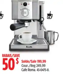 Canadian Tire Breville Cafe Roma offer