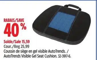 Canadian Tire AutoTrends Visible Gel Seat Cushion offer