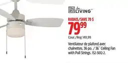 Canadian Tire 36˝ Ceiling Fan with Pull Strings offer