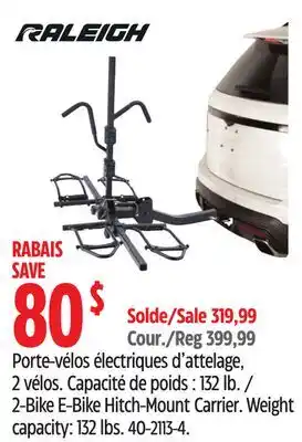 Canadian Tire 2-Bike E-Bike Hitch-Mount Carrier offer