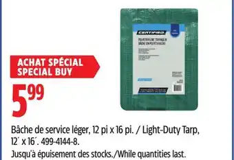 Canadian Tire Light-Duty Tarp, 12´ x 16´ offer