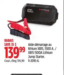 Canadian Tire XB15 1500A Lithium Jump Starter offer