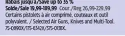 Canadian Tire Selected Air Guns, Knives and Multi-Tool offer