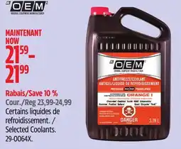 Canadian Tire OEM Selected Coolants offer