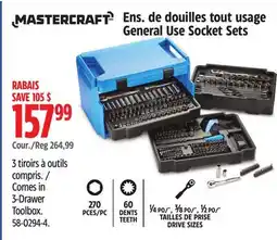 Canadian Tire Mastercraft Comes in 3-Drawer Toolbox offer