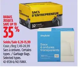 Canadian Tire Garbage Bags offer