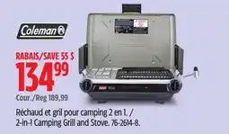 Canadian Tire COLEMAN 2-in-1 Camping Grill and Stove offer