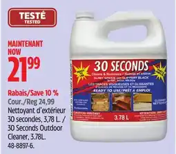 Canadian Tire 30 Seconds Outdoor Cleaner, 3.78L offer