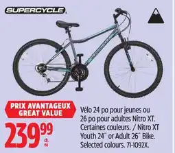 Canadian Tire Supercycle Nitro XT Youth 24˝ or Adult 26˝ Bike offer