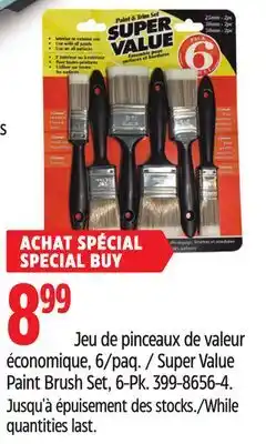 Canadian Tire Super Value Paint Brush Set, 6-Pk offer