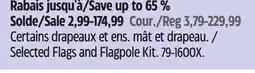 Canadian Tire Selected Flags and Flagpole Kit offer