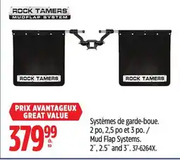 Canadian Tire ROCK TAMERS Mud Flap Systems offer