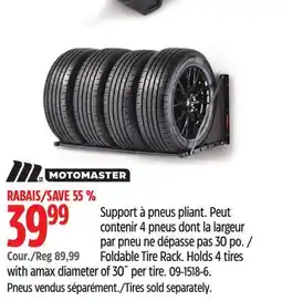 Canadian Tire Motomaster Foldable Tire Rack offer