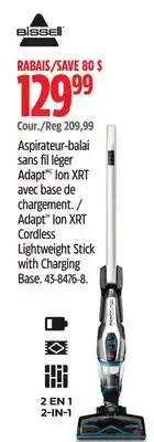 Canadian Tire BISSEL Adapt Ion XRT Cordless Lightweight Stick with Charging Base offer
