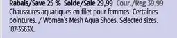 Canadian Tire Outbound Women's Mesh Aqua Shoes offer