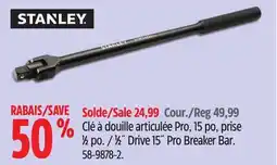 Canadian Tire STANLEY 1⁄2˝ Drive 15˝ Pro Breaker Bar offer