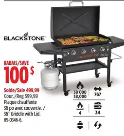 Canadian Tire Blackstone 36˝ Griddle with Lid offer