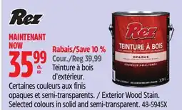 Canadian Tire Rez Exterior Wood Stain offer